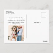 Cessna Airplane carries Christmas Tree Photo Funny Postkarte (Rückseite)