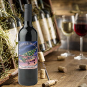 Cessna Airplane carries Christmas Tree Photo Funny Weinetikett