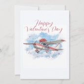 Cessna Airplane carries Flower Bouquet Photo Funny Feiertagskarte (Vorderseite)