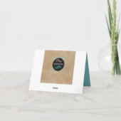 Cessna Flugzeug Dankeschön Karte (Rückseite)