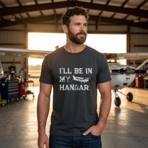 Cessna Flugzeug & ich bin in meinem Hangar Funny P T-Shirt