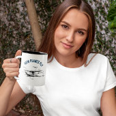 Cessna Flugzeug lustig, wie Flugzeug fliegen Pilot Zweifarbige Tasse