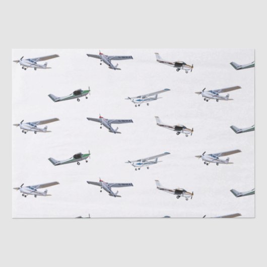 Cessna Flugzeug Seidenpapier (Vorderseite)
