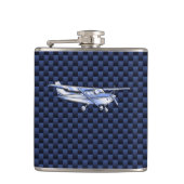 Cessna Flying Carbon Fiber Flachmann (Vorderseite)