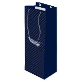 Cessna Flying Carbon Fiber Geschenktüte Für Weinflaschen (Rückseite Schrägansicht)