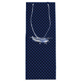 Cessna Flying Carbon Fiber Geschenktüte Für Weinflaschen (Rückseite)