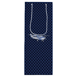 Cessna Flying Carbon Fiber Geschenktüte Für Weinflaschen