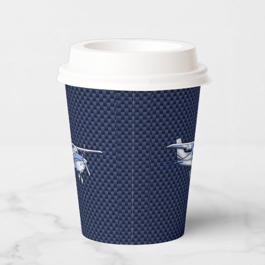 Cessna Flying Carbon Fiber Pappbecher (Rechts)