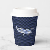 Cessna Flying Carbon Fiber Pappbecher (Vorderseite)