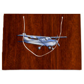 Cessna Flying Mahogany Große Geschenktüte (Vorderseite)