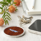 Cessna Flying Mahogany Schlüsselanhänger (Seite)