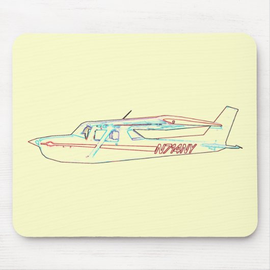 Cessna im Flug Mousepad (Vorne)