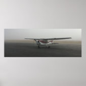 Cessna in Nebelposter Poster (Vorne)