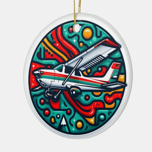 Cessna Keramik Ornament (Links)