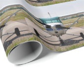 Cessna-Leichtflugzeug Geschenkpapier (Rolleneckpunkt)