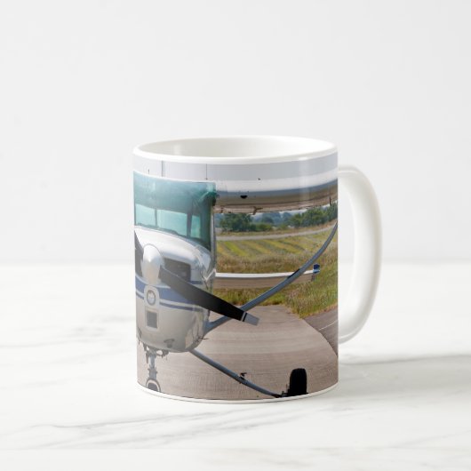 Cessna-Leichtflugzeug Kaffeetasse (VorderseiteRechts)