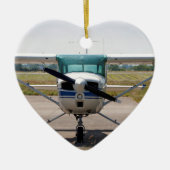 Cessna-Leichtflugzeug Keramikornament (Vorne)