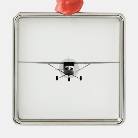 Cessna Silbernes Ornament (Vorne)