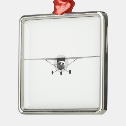 Cessna Silbernes Ornament (Links)
