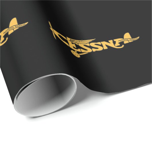 Cessna Vintag Geschenkpapier (Rolleneckpunkt)