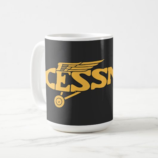 Cessna Vintag Kaffeetasse (Vorderseite Links)