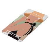 C'est Chic French Woman Flexible Foto Magnet (Linke Seite)