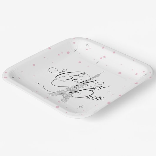 C'est ist Bon Parisian Sweet 16 ID1162 Pappteller (Gewinkelt)