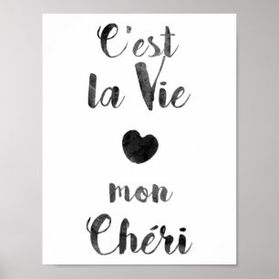 C'est La konkurrieren Montag Chéri Poster