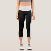 C'est La Vie Black & White Stripe Capris (Vorderseite)