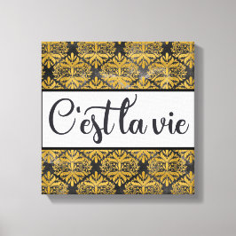 C'est La Vie Canvas Print Leinwanddruck