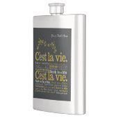 C'est La Vie Custom Flask Flachmann (Links)