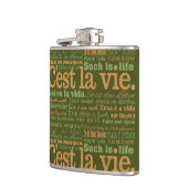 C'est La Vie Custom Flask Flachmann (Links)