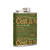 C'est La Vie Custom Flask Flachmann (Rechts)