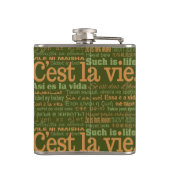 C'est La Vie Custom Flask Flachmann (Rückseite)