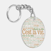 C'est La Vie Custom Key Chain Schlüsselanhänger (Vorderseite links)