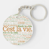 C'est La Vie Custom Key Chain Schlüsselanhänger (Rückseite)