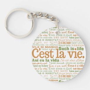 C'est La Vie Custom Key Chain Schlüsselanhänger