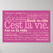 C'est La Vie Custom Poster (Vorne)