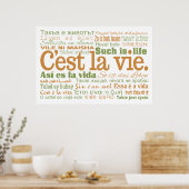 C'est La Vie Custom Poster (Küche)
