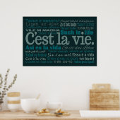 C'est La Vie Custom Poster (Küche)