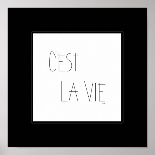 C'est La Vie - Das ist Leben - Französisch Poster (Vorne)