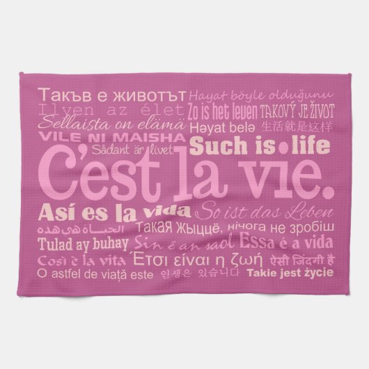 C'est La Vie Handtücher (Horizontal)