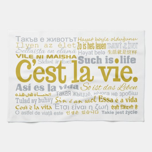C'est La Vie Handtücher (Horizontal)