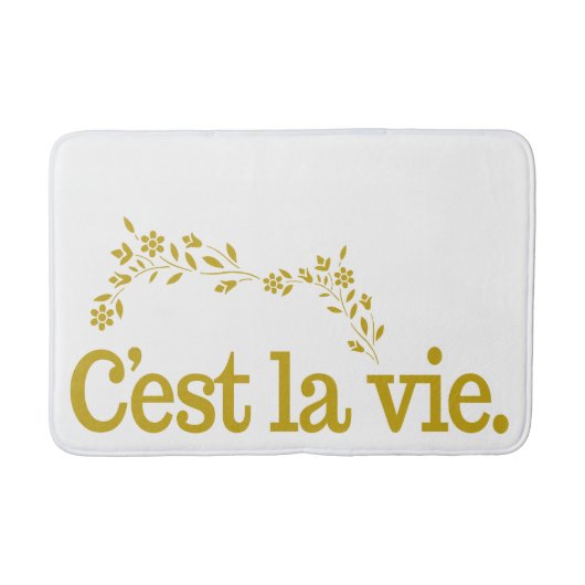 C'est La Vie individuelle Farbbadematten Badematte (Vorderseite)