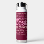 C'est La Vie Individuelle Name Trinkflasche (Vorderseite)
