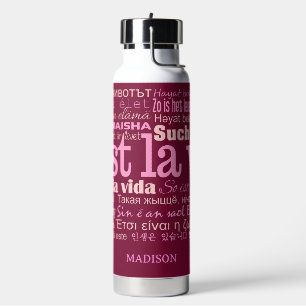 C'est La Vie Individuelle Name Trinkflasche