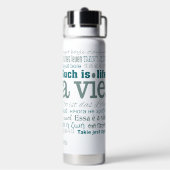 C'est La Vie Individuelle Name Trinkflasche (Hinten)