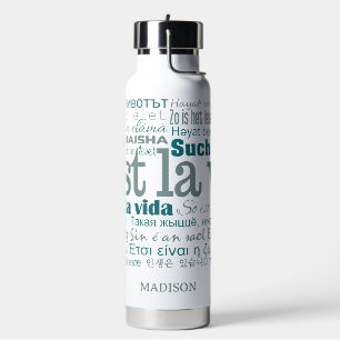 C'est La Vie Individuelle Name Trinkflasche