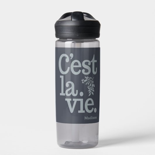 C'est La Vie Individuelle Name Trinkflasche (Vorderseite)