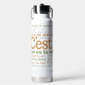 C'est La Vie Individuelle Name Trinkflasche (Vorderseite)